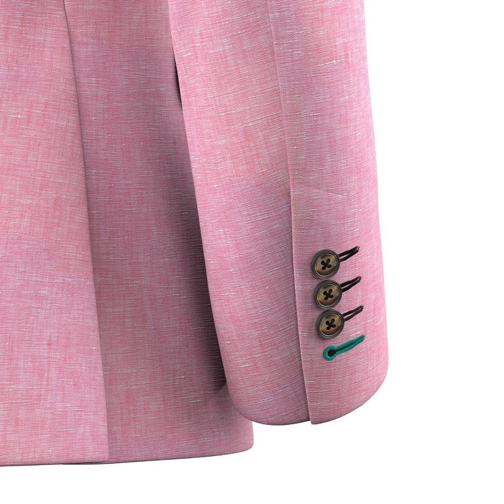 Astor Salmon Linen Jacket - SARTORO