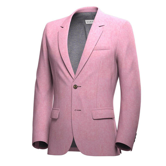Astor Salmon Linen Jacket - SARTORO