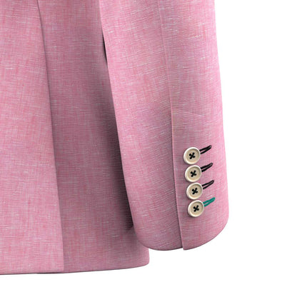 Astor Salmon Linen Suit - SARTORO