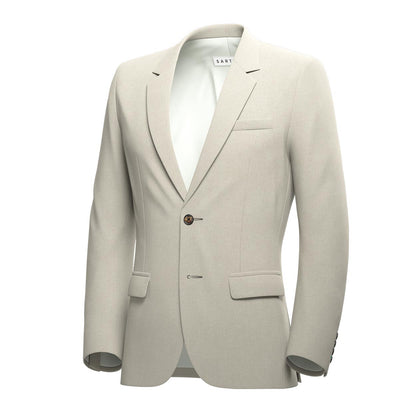 Astor Sand Linen Jacket - SARTORO