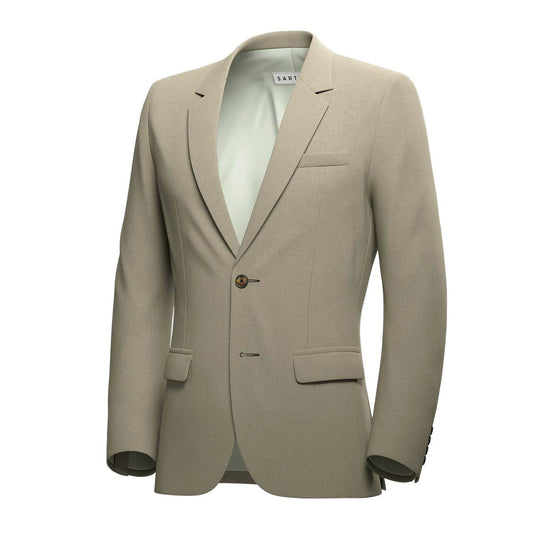 Astor Simply Taupe Linen Jacket - SARTORO