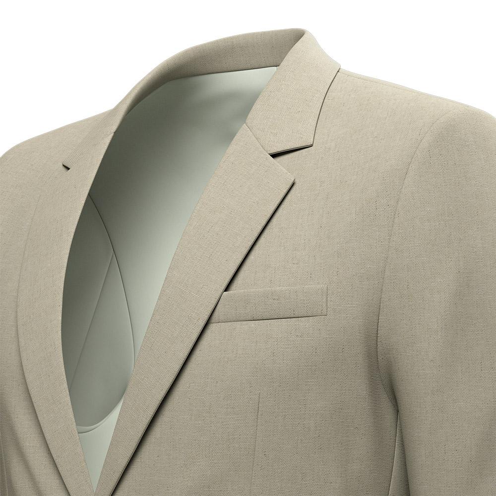 Astor Simply Taupe Linen Jacket - SARTORO