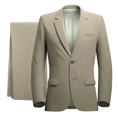 Astor Simply Taupe Linen Suit - SARTORO