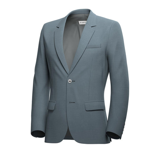 Astor Slate Grey Twill Jacket - SARTORO