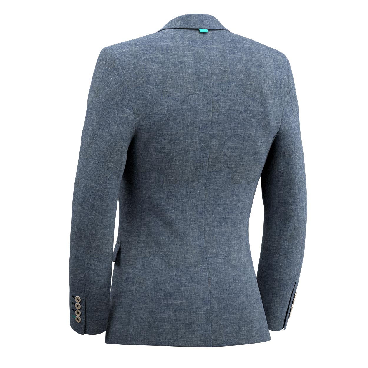 Astor Steel Blue Linen Jacket - SARTORO