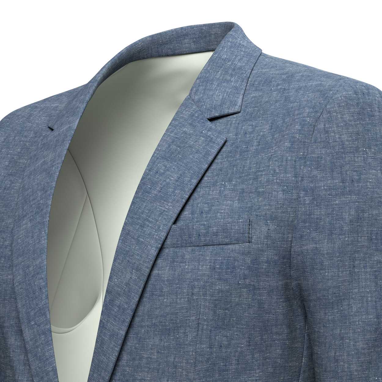 Astor Steel Blue Linen Suit - SARTORO