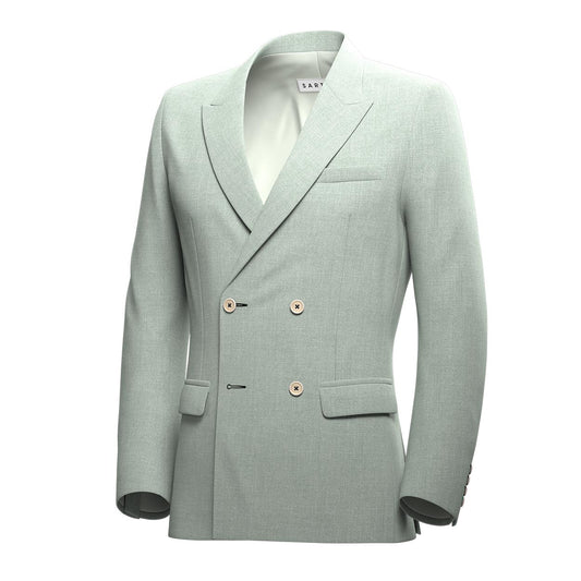 Beekman Powder Grey Twill Jacket - SARTORO
