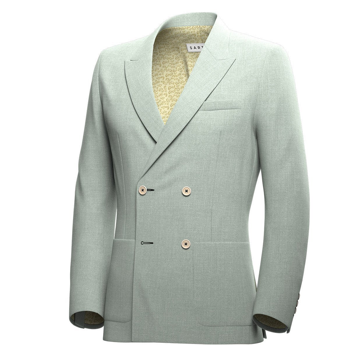 Beekman Powder Grey Twill Jacket - SARTORO