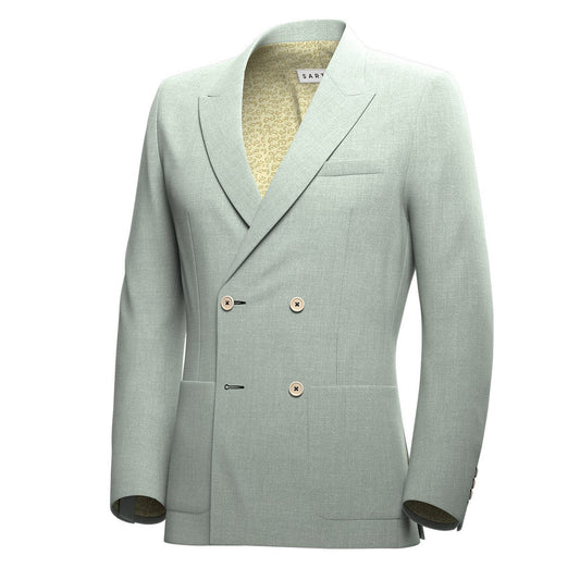 Beekman Powder Grey Twill Jacket - SARTORO