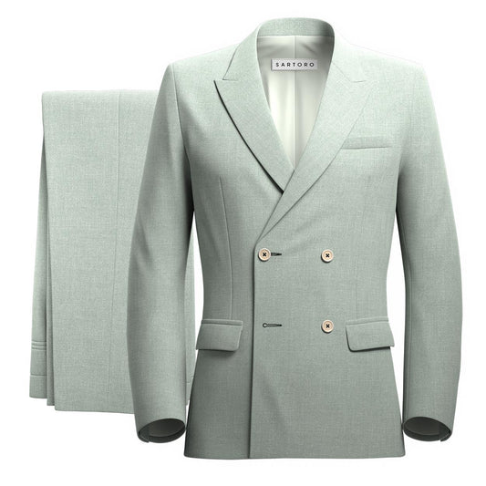 Beekman Powder Grey Twill Suit - SARTORO
