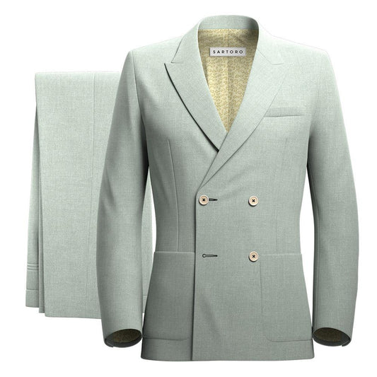 Beekman Powder Grey Twill Suit - SARTORO
