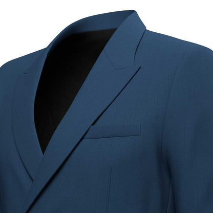 Beekman Prussian Blue Pinstripe Jacket - SARTORO