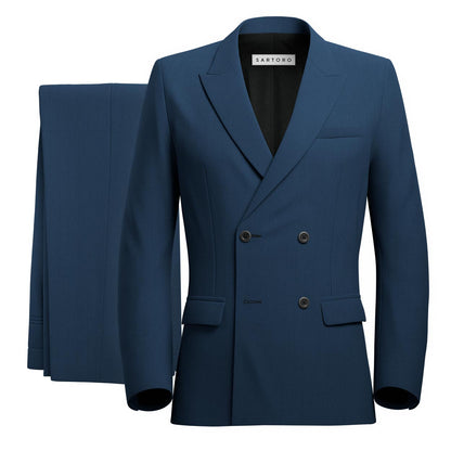 Beekman Prussian Blue Pinstripe Suit - SARTORO