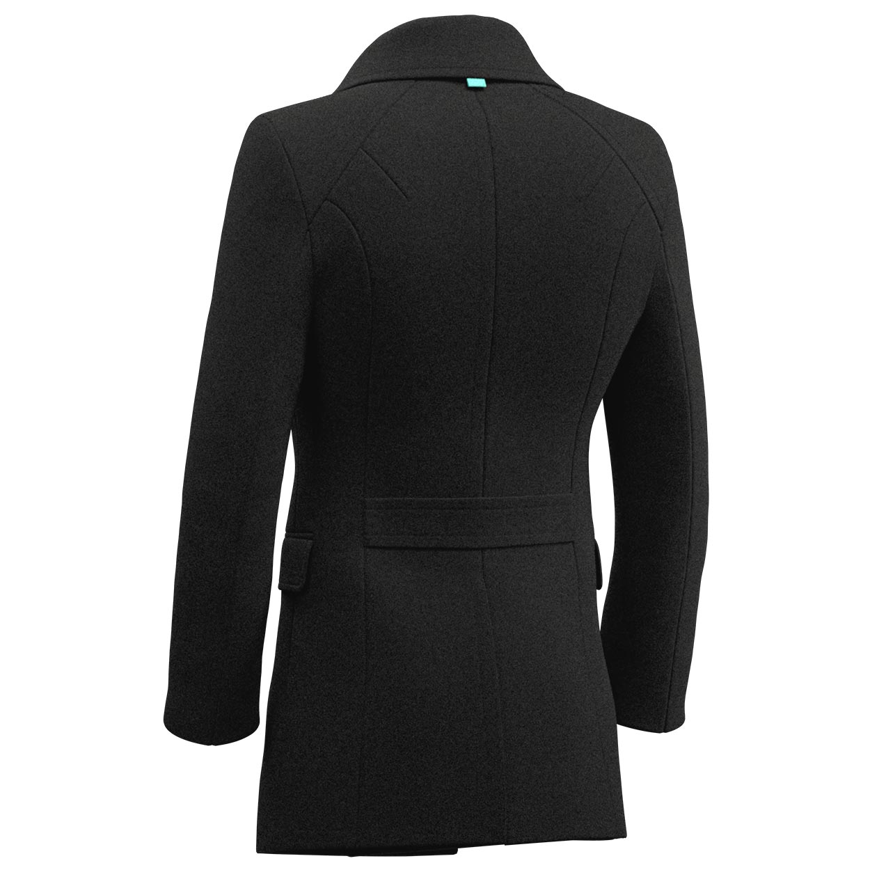 Black Wool Peacoat - SARTORO