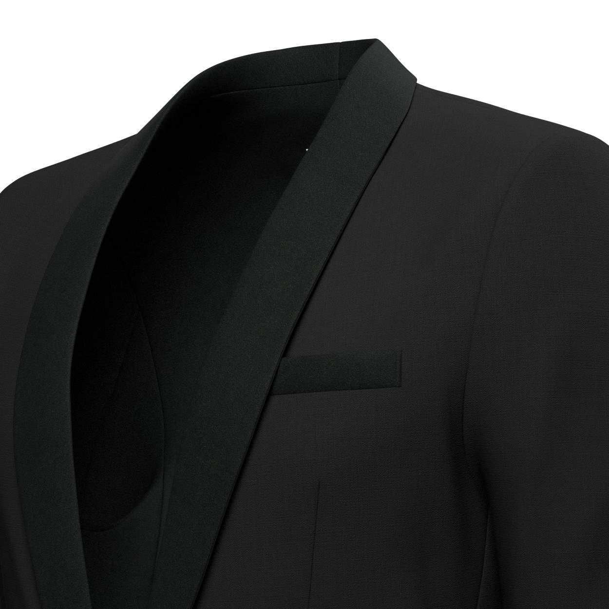 Bond Jet Black Twill Tuxedo - SARTORO