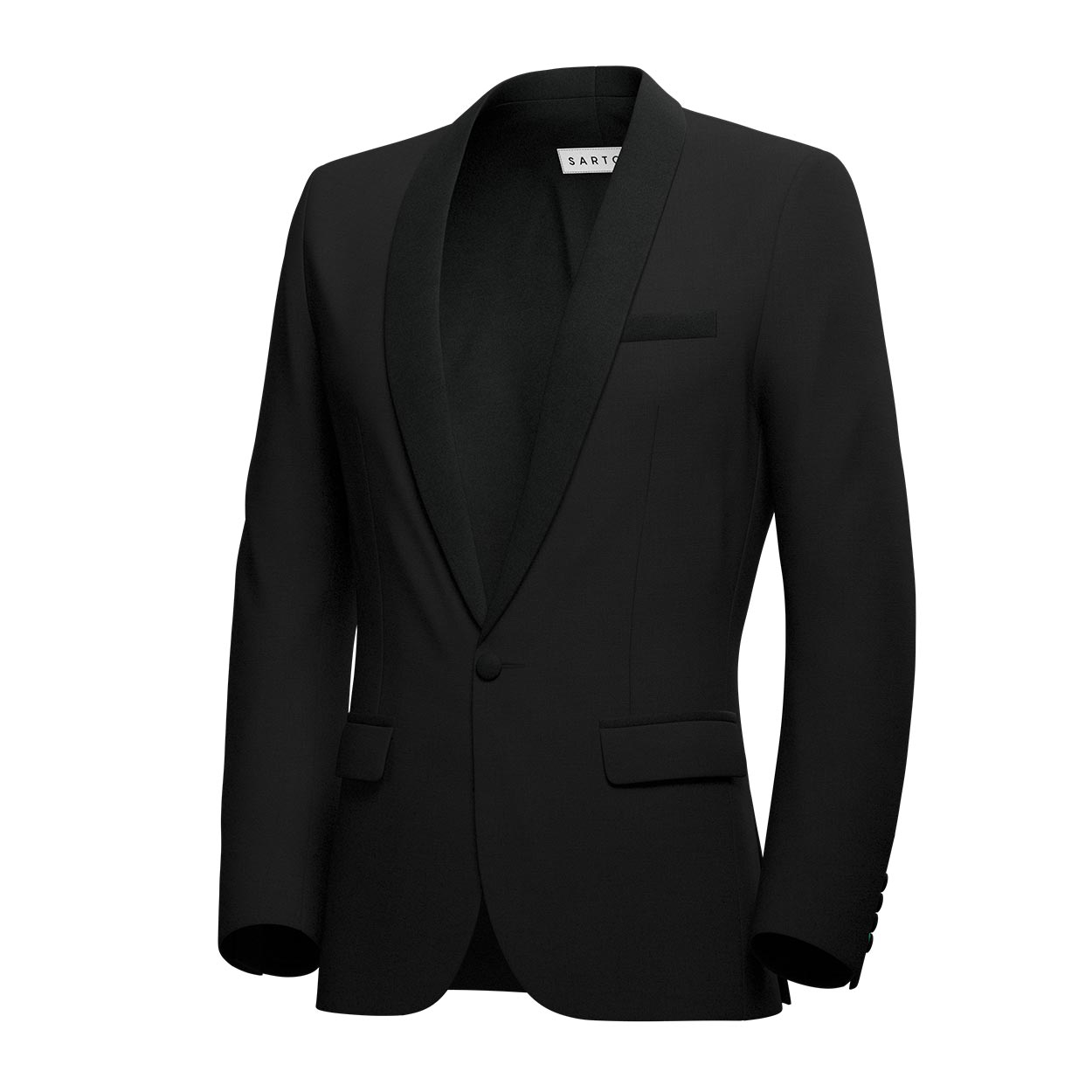 Bond Jet Black Twill Tuxedo - SARTORO
