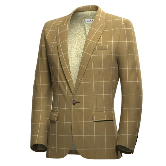 Bowery Gold Windowpane Jacket - SARTORO
