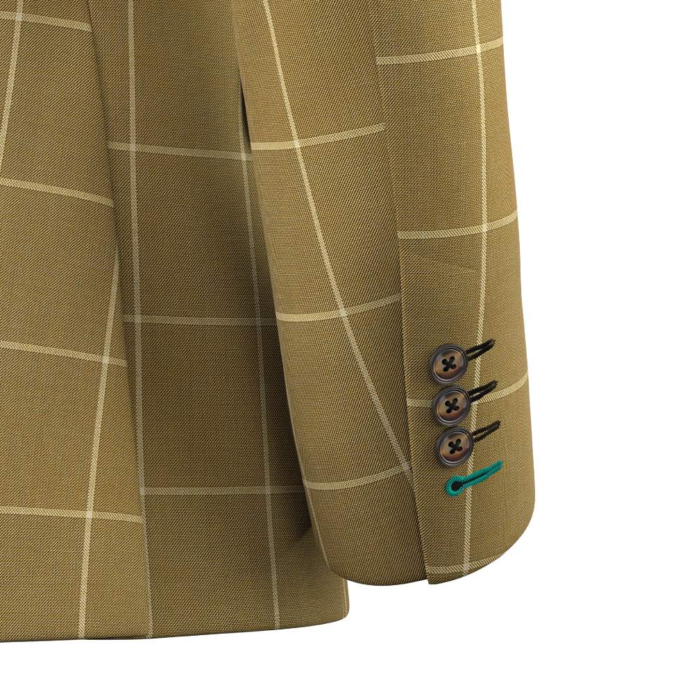 Bowery Gold Windowpane Suit - SARTORO