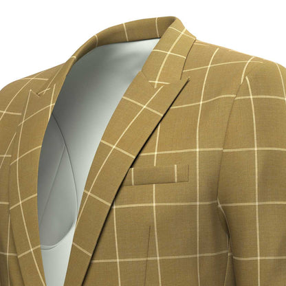 Bowery Gold Windowpane Suit - SARTORO