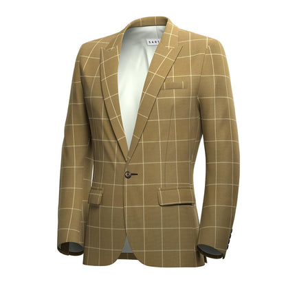 Bowery Gold Windowpane Suit - SARTORO