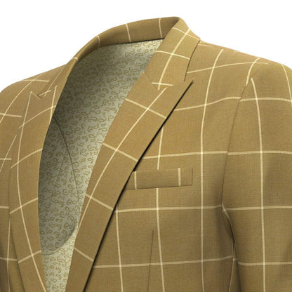 Bowery Gold Windowpane Suit - SARTORO