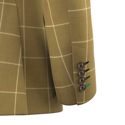 Bowery Gold Windowpane Suit - SARTORO