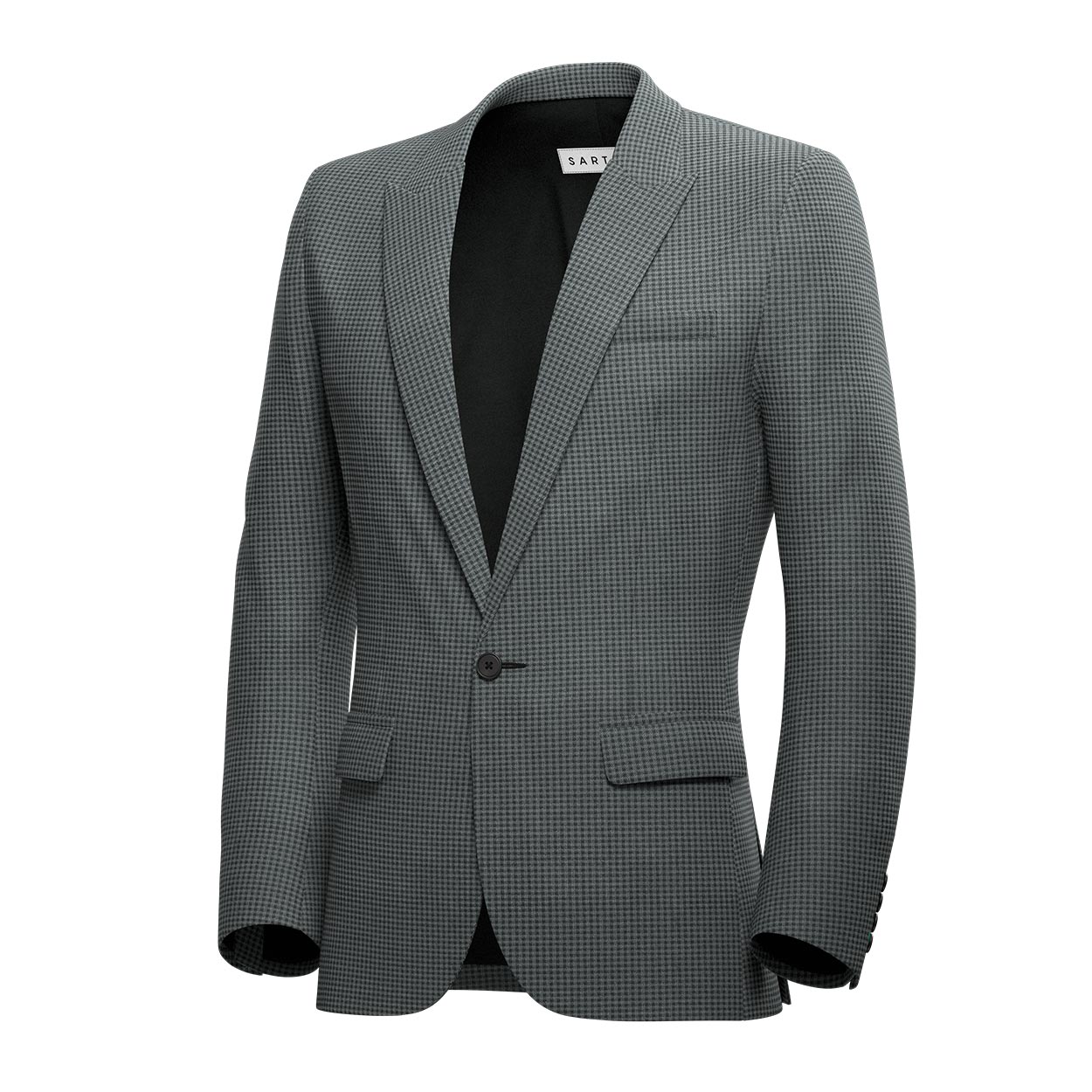 Bowery Grey Microcheck Jacket - SARTORO