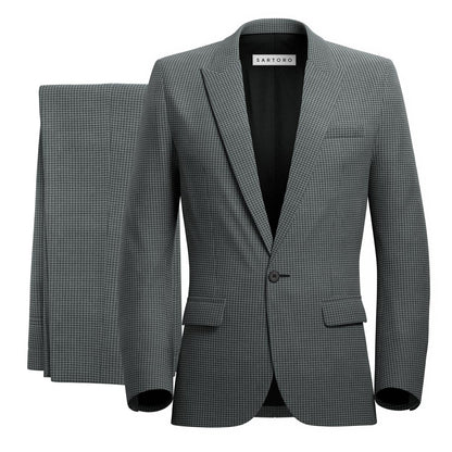 Bowery Grey Microcheck Suit - SARTORO