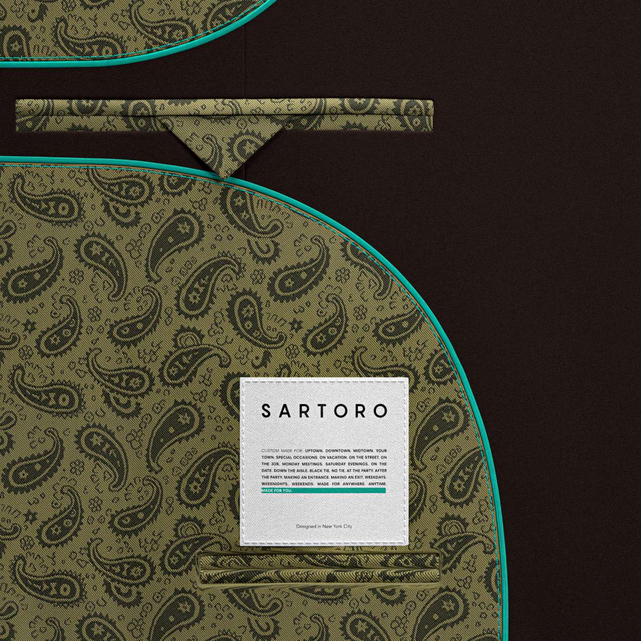 Brown Wool Coat - SARTORO