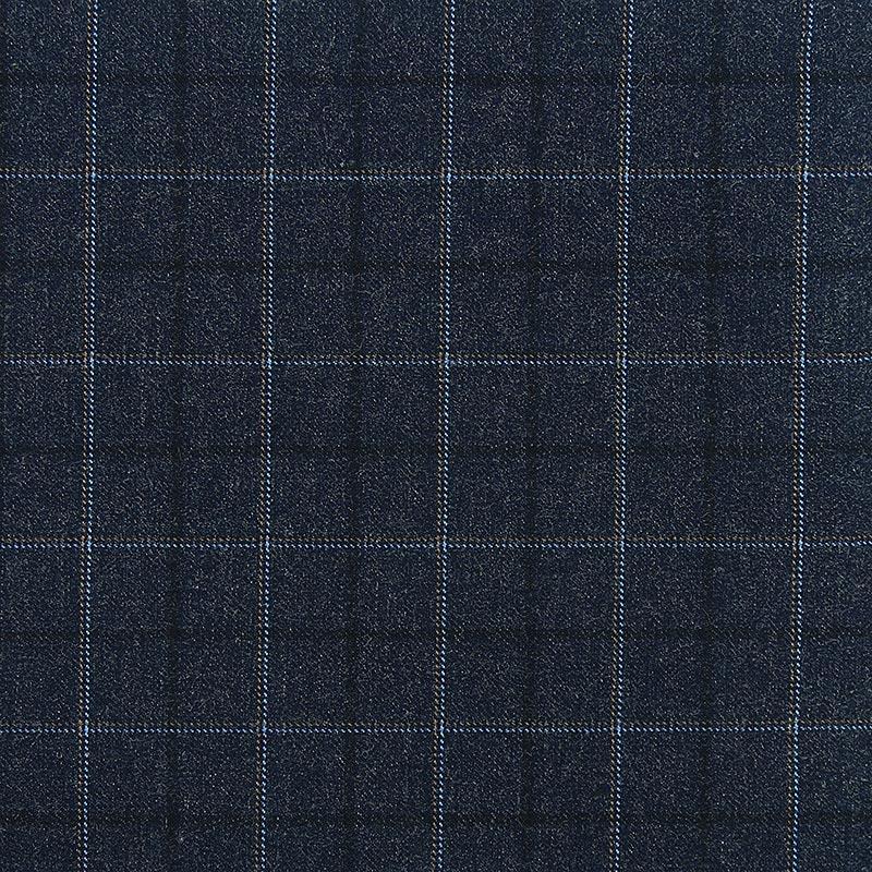 Bryant Charcoal Blue Check Flannel Jacket - SARTORO