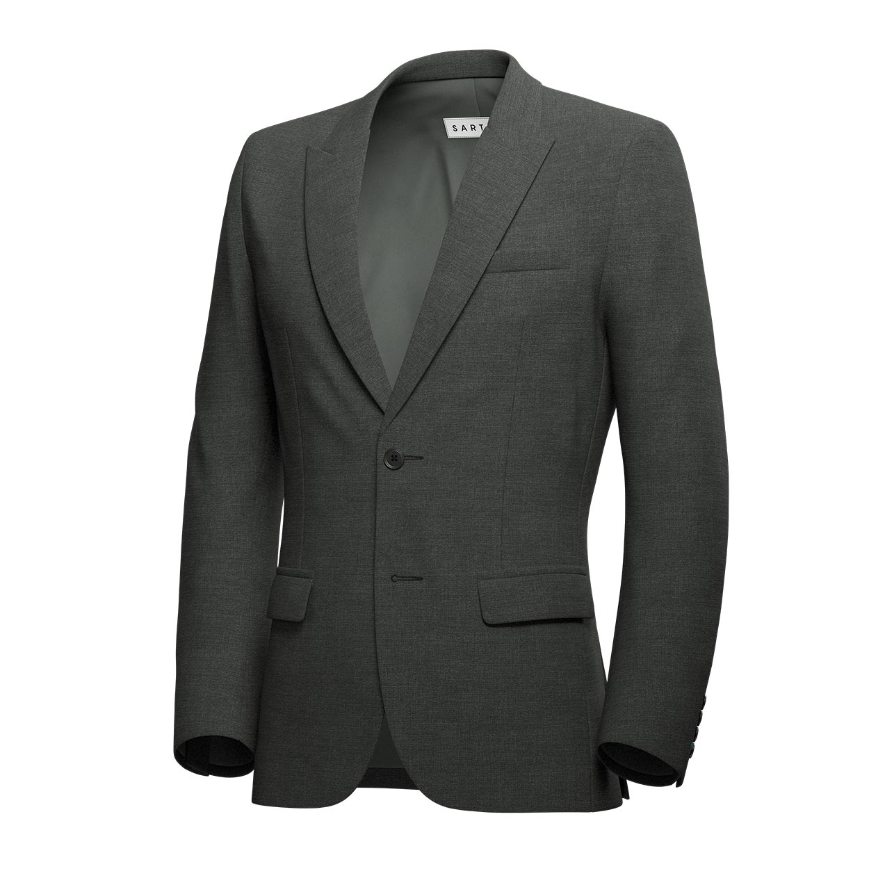 Bryant Charcoal Crosshatch Suit - SARTORO