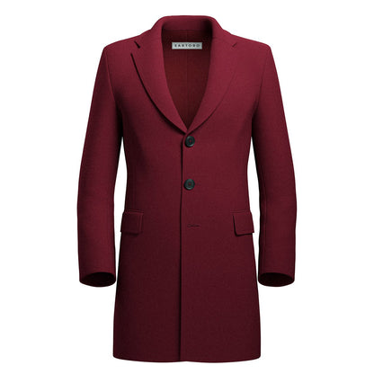 Burgundy Wool Coat
