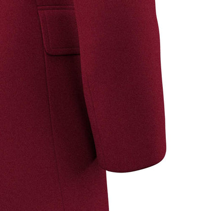 Burgundy Wool Coat - SARTORO