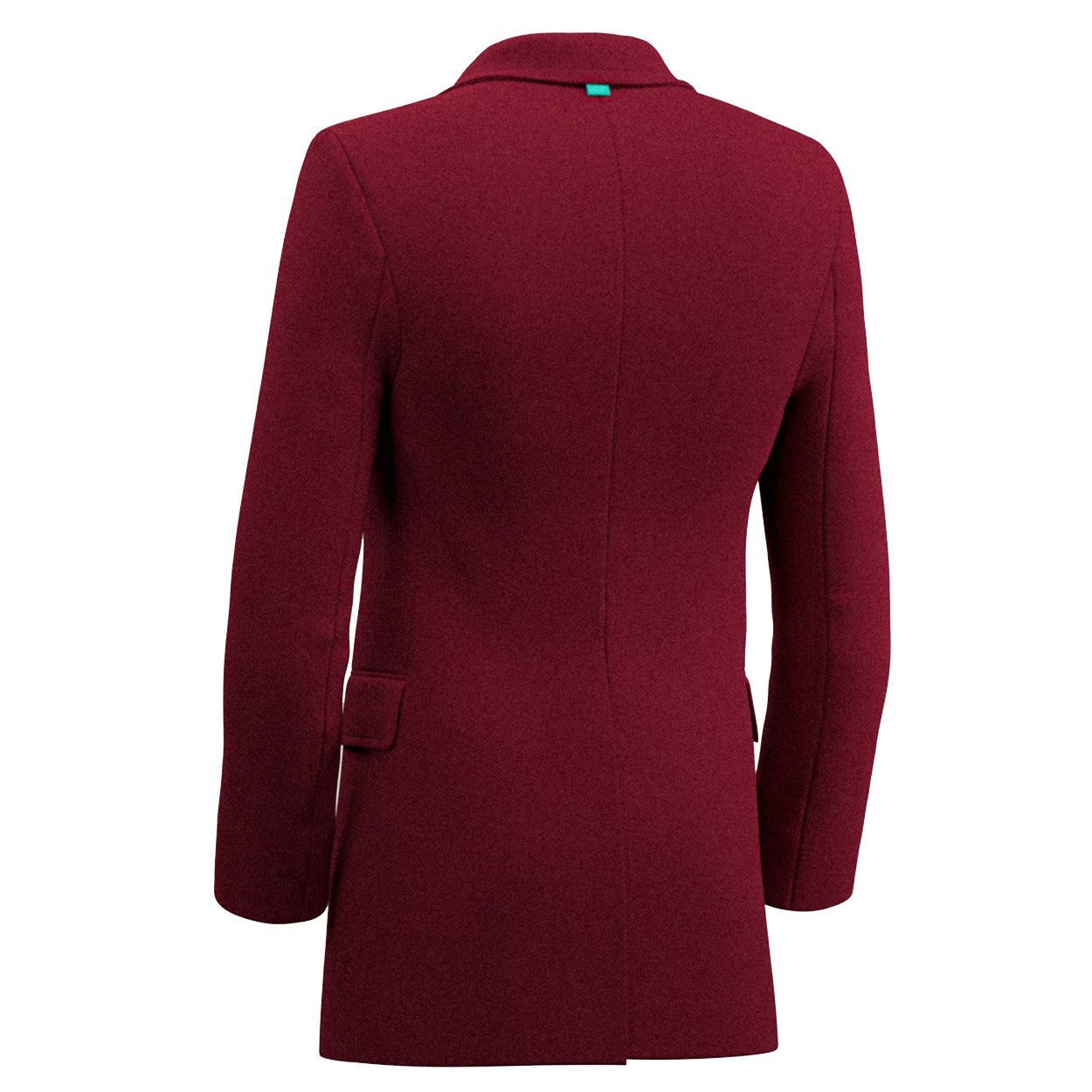 Burgundy Wool Coat - SARTORO