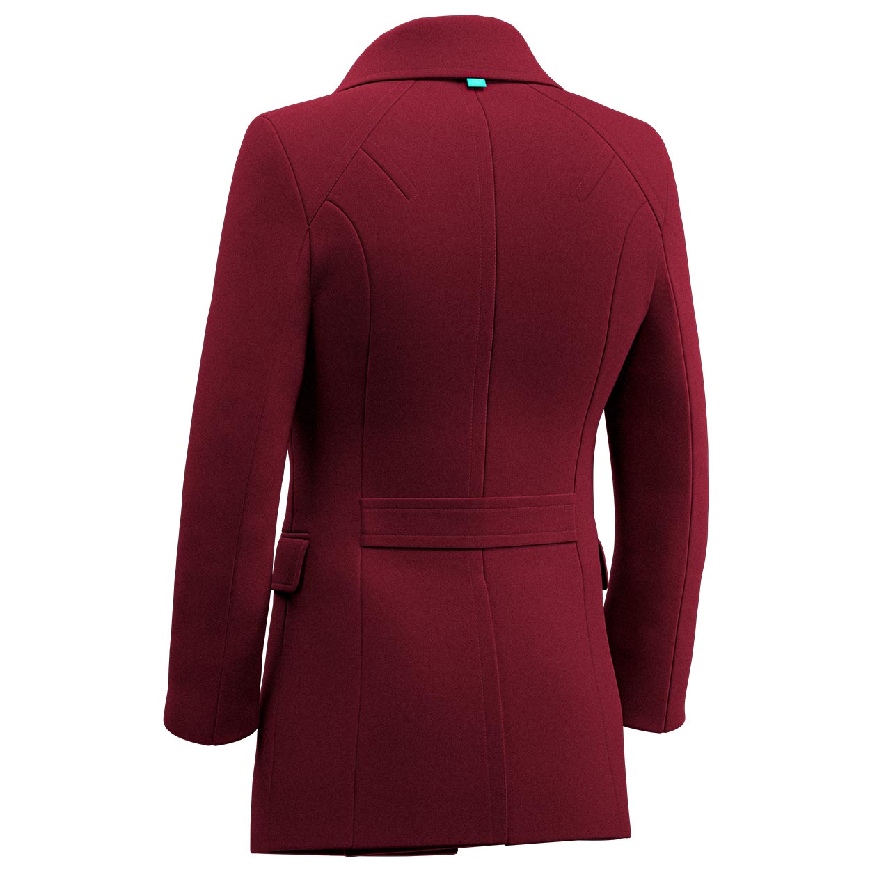 Burgundy Wool Peacoat - SARTORO