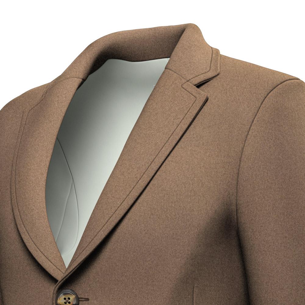 Camel Wool Coat - SARTORO