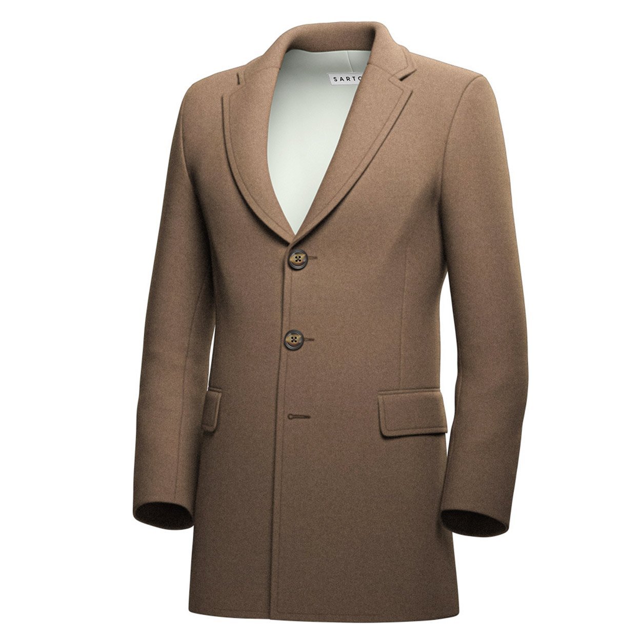 Camel Wool Coat - SARTORO