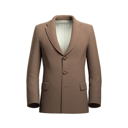 Camel Wool Coat - SARTORO