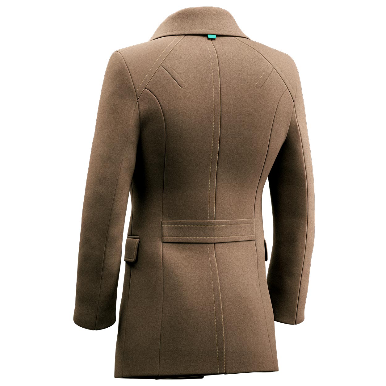 Camel Wool Peacoat - SARTORO