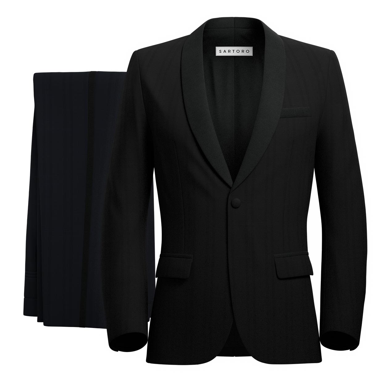Carnegie Black Check Tuxedo - SARTORO