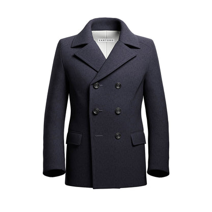 Charcoal Wool Peacoat