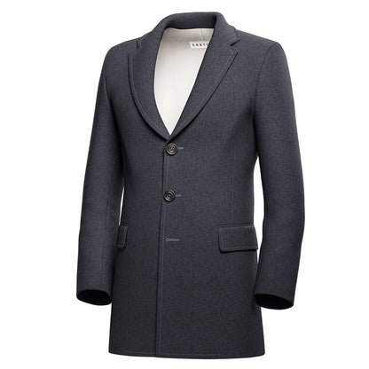 Charcoal Wool Coat - SARTORO
