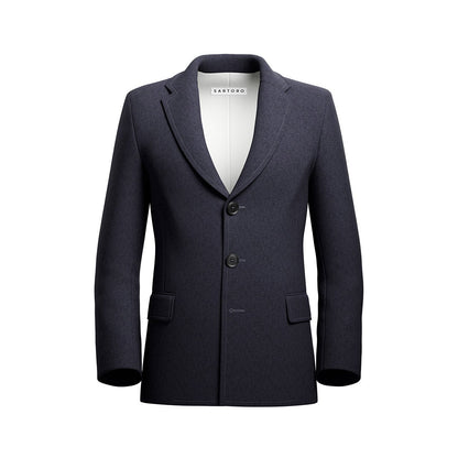 Charcoal Wool Coat - SARTORO