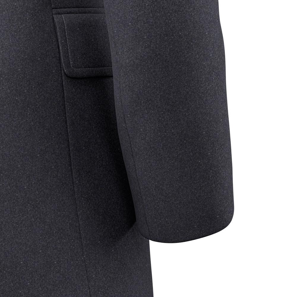 Charcoal Wool Coat - SARTORO