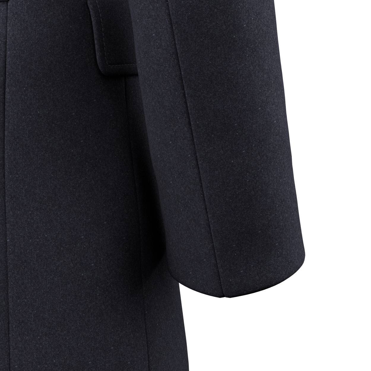 Charcoal Wool Peacoat - SARTORO