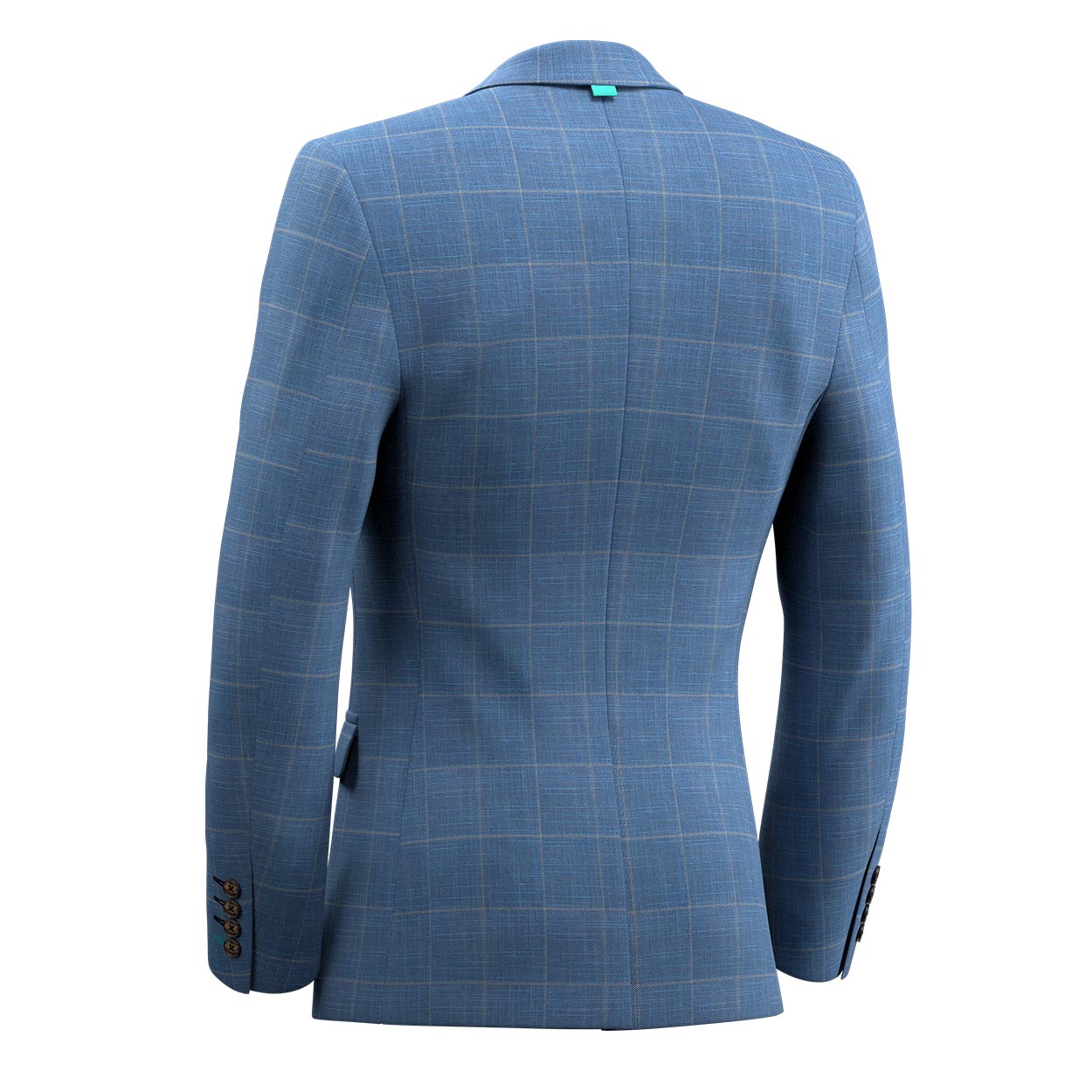 Charles Sky Blue Windowpane Jacket - SARTORO