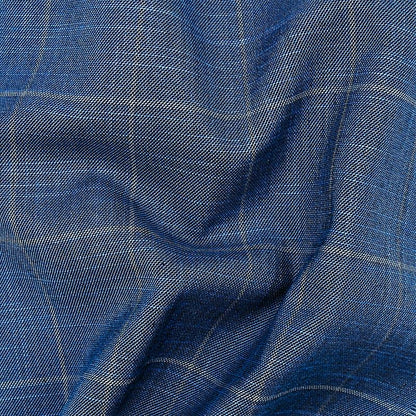 Charles Sky Blue Windowpane Suit - SARTORO