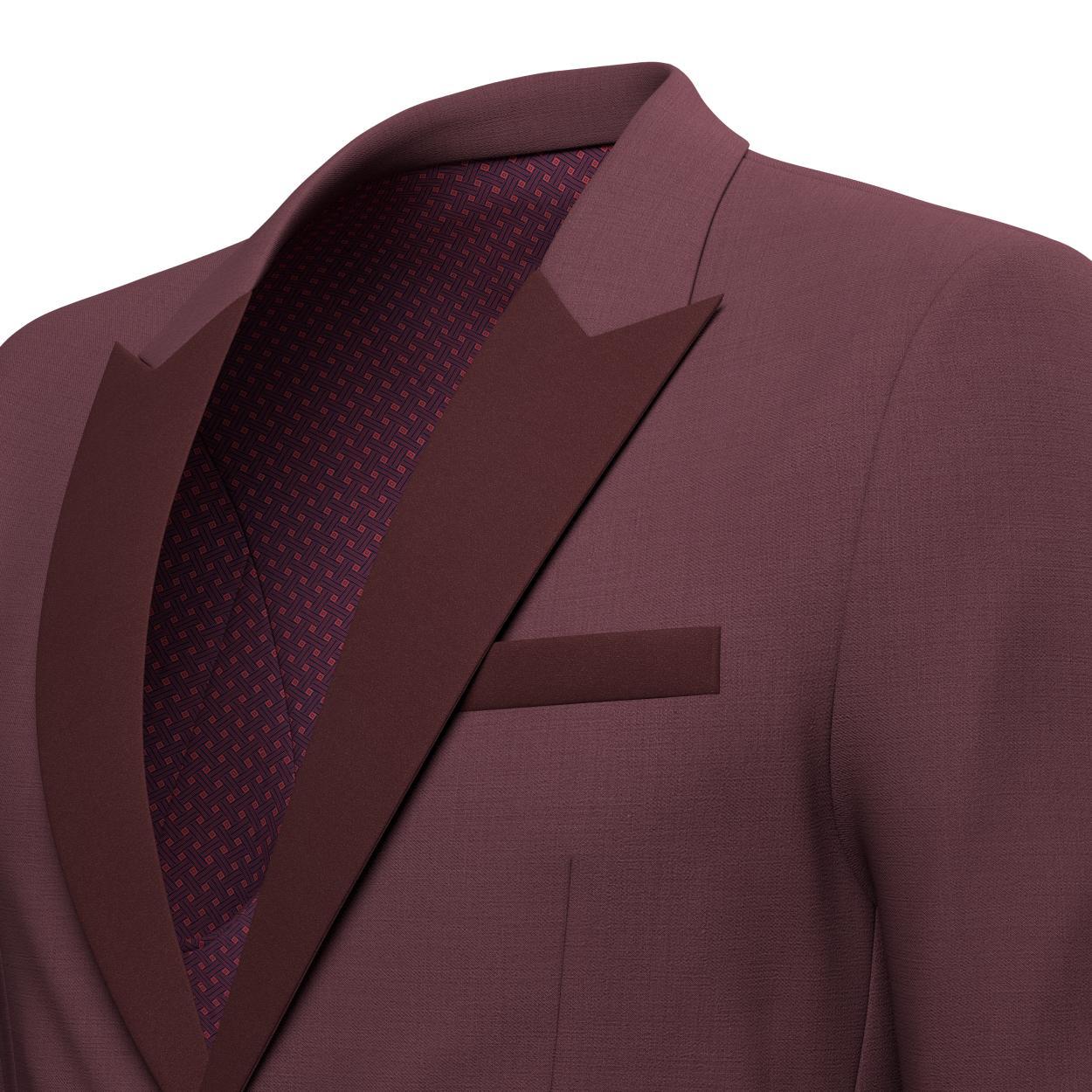 Dean Burgundy Twill Tuxedo - SARTORO