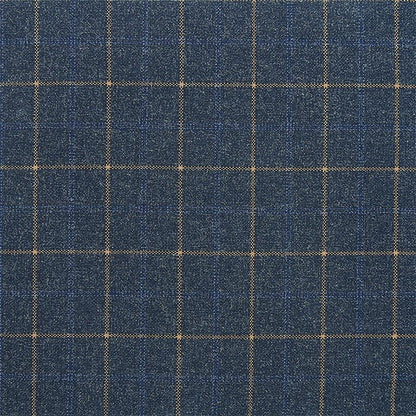 Duke Spruce Blue Flannel Windowpane Suit - SARTORO