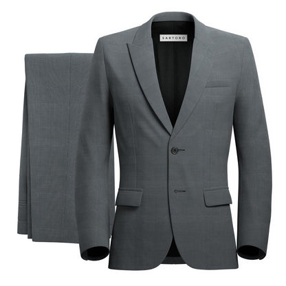 Eldridge Grey Prince of Wales Suit - SARTORO